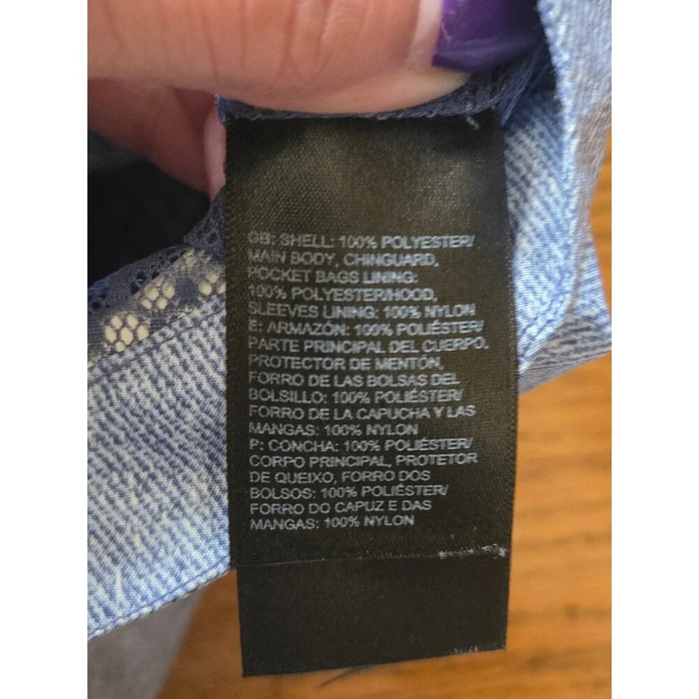 The North Face Jacket Girls XL Blue DryVent Hooded Sophie Rain Parka Pockets